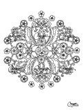 Mandala a colorier fleurs vegetation a imprimer 1 1